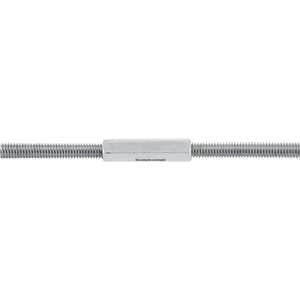 Barra roscada zincada branca 3/8", rosca UNC, com 3 metros, VONDER