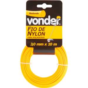Fio de nylon, 3,0 mm x 10 m, redondo, VONDER