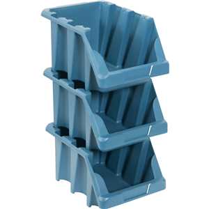 Gaveteiro plástico, nº 7, 18,0 cm x 22,0 cm x 34,0 cm,modelo prático, azul, VONDER