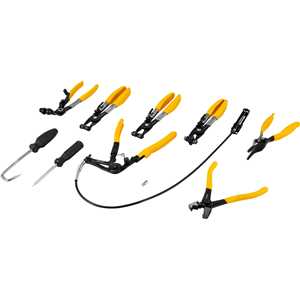 Alicates para abraçadeiras, jogo com 9 peças, VONDER