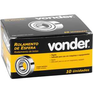 Rolamento rígido de esfera, 6004-ZZ, VONDER