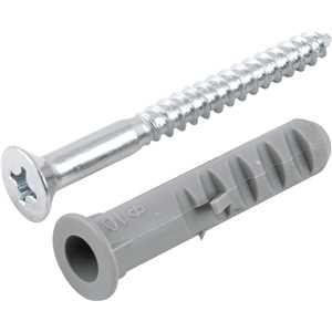 Parafuso madeira phillips, 6,1 mm x 65,0 mm, com bucha de nylon de 10,0 mm, VONDER