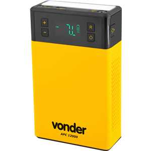 Auxiliar de partida portátil com compressor de ar, APC 12000 VONDER