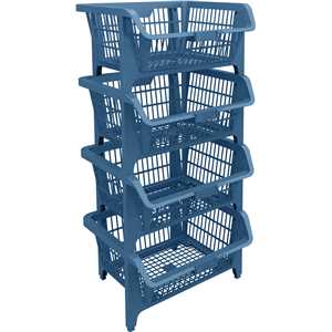 Cesto expositor prático, azul, VONDER