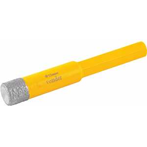 Serra copo diamantada 12 mm, refrigerada, com haste, VONDER