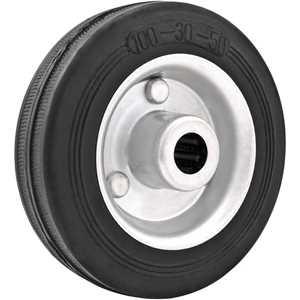 Roda 5", de borracha, preta, VONDER