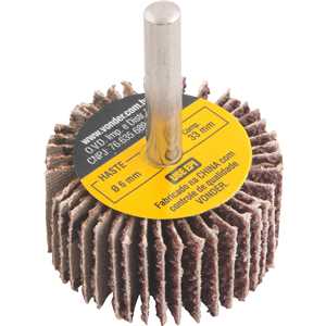 Roda de lixa 40 mm x 20 mm com haste, grão 36 VONDER