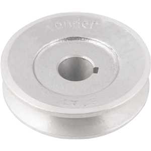 Polia de alumínio 1 canal, perfil A, 80 mm com furo de 3/4" - 19,1 mm, VONDER