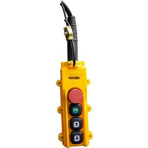 Talha elétrica, 1,0 tonelada (1,0 tf), elevação 3 m, 220 V~, VONDER