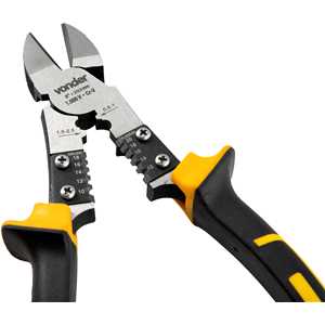 Alicate corte diagonal 8", para eletricista, multifunção, com isolação até 1.000 V, VONDER