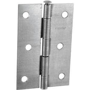 Dobradiça para porta 3", em ferro polido, VONDER