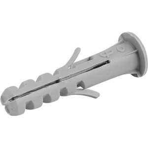Bucha de nylon para fixação 6 mm, com anel, cartela com 10 peças, VONDER