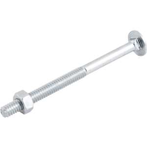 Parafuso francês zincado, 1/4" x 3.1/2", com porca, VONDER