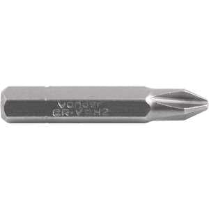 Bits/ponteira phillips com encaixe 1/4", nº 2 x 38 mm, com 5 peças, VONDER