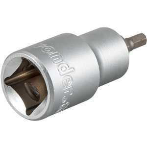 Soquete hexagonal 4 mm, encaixe de 1/2", VONDER