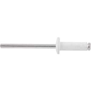 Rebite de repuxo 3,2 mm x 19,0 mm, branco, pacote com 50 peças NOVE54