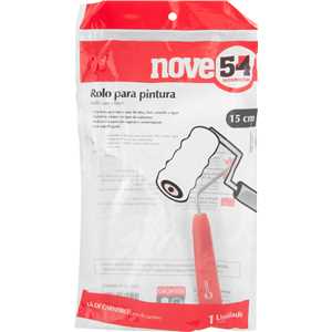 Rolo de lã para pintura, 15 cm, com suporte, RPN 660 NOVE54