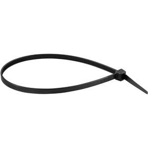 Abraçadeira de nylon, preta, 280 mm x 4,8 mm, com 10 peças, VONDER