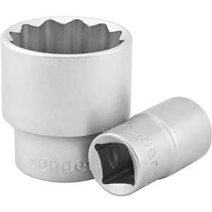 Soquete estriado com encaixe de 1/2", 21 mm, VONDER