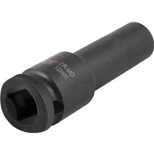 Soquete sextavado longo de impacto, 12 mm, encaixe de 1/2", VONDER