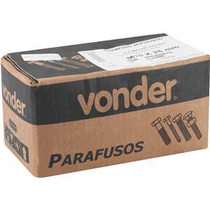 Parafuso sextavado 8.8, 10 mm x 25 mm, MA, rosca total, DIN 933, VONDER