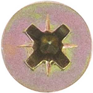 Parafuso madeira chipboard, cabeça chata, fenda cruzada/pozidrive, 5,0 mm x 75,0 mm, VONDER
