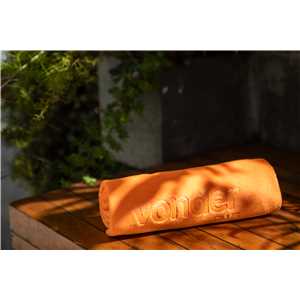 Toalha de microfibra, 40 cm x 60 cm, 400 g/m² (gsm), laranja, VONDER PLUS
