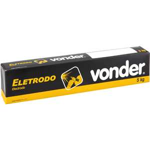 Eletrodo revestido para aço carbono, 5 kg, E7018, com 4,00 mm, VONDER