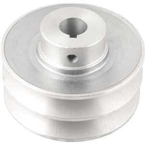 Polia de alumínio 2 canais, perfil B, 100 mm com furo de 3/4" - 19,1 mm, VONDER