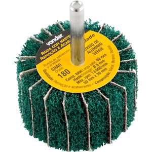 Roda com haste para remoção e acabamento, 50 mm x 30 mm, grão 180, VONDER