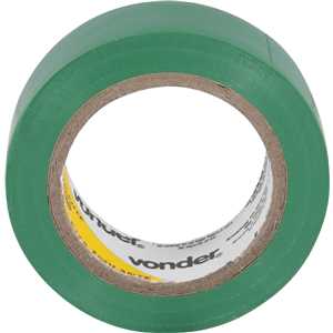 Fita isolante, 19 mm x 10 m, verde, VONDER