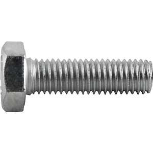 Parafuso sextavado zincado 10 mm x 35 mm, MA, rosca total, VONDER