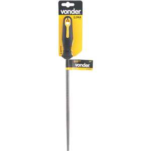 Lima redonda bastarda, 10", com cabo, VONDER