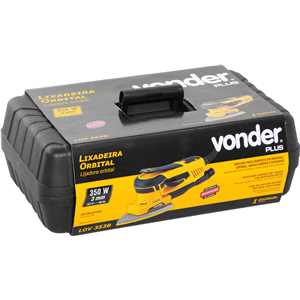 Lixadeira orbital 3.0, motor brushless, 350 W, LOV 353B, 220 V~ VONDER PLUS