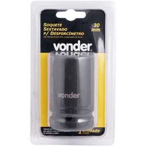 Soquete sextavado de impacto, encaixe de 1" x 30,0 mm, para desforcímeto, VONDER