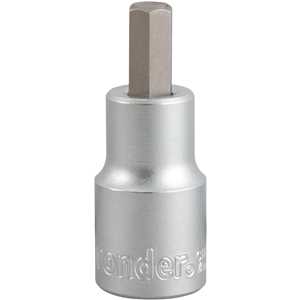 Soquete hexagonal 8 mm, encaixe de 1/2", VONDER