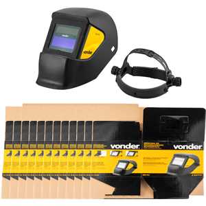 Máscara para solda, com escurecimento automático, tonalidade 12, caixa fechada, MSV 012 VONDER