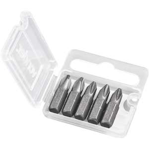 Bits/ponteira phillips com encaixe 1/4", nº 2 x 25 mm, com 5 peças, VONDER