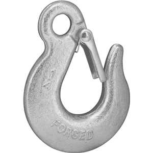 Gancho de aço com olhal, 0,8 tonelada, 1/4", com trava, NOVE54