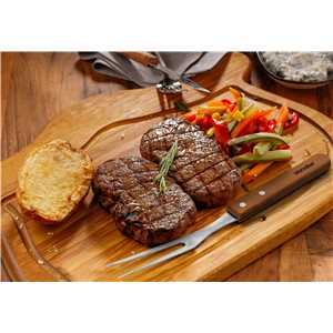 Jogo de utensílios para churrasco, em aço inox, com 4 peças, VONDER