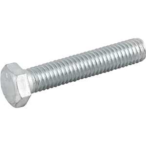 Parafuso sextavado zincado 3/8" x 2", UNC, rosca total, VONDER