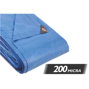 Lona reforçada de polietileno azul 12 m x 10 m, VONDER PLUS