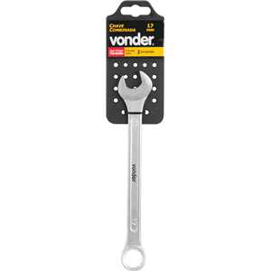 Chave combinada 17 mm, aço cromo vanádio, reta, VONDER