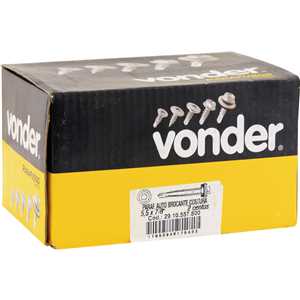 Parafuso autobrocante sextavado, 5,5 mm x 7/8", VONDER