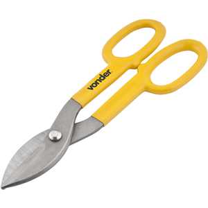 Tesoura 10", para chapas, modelo americano, corte reto, VONDER