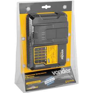 Carregador de bateria 18 V, linha intercambiável, inteligente, ICBV 1849, VONDER