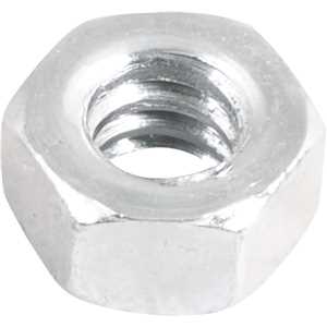 Porca sextavada 3/16" UNC, zincada, cartela com 20 peças, VONDER