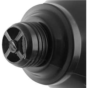 Funil plástico, bico flexível, preto, 160 mm, VONDER