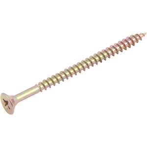 Parafuso madeira chipboard, cabeça chata, fenda cruzada/pozidrive, 5,0 mm x 75,0 mm, VONDER
