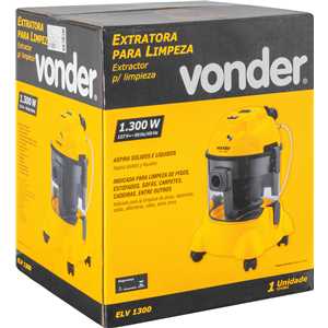 Extratora para limpeza, 1.300 W, 127 V~, ELV 1300, VONDER